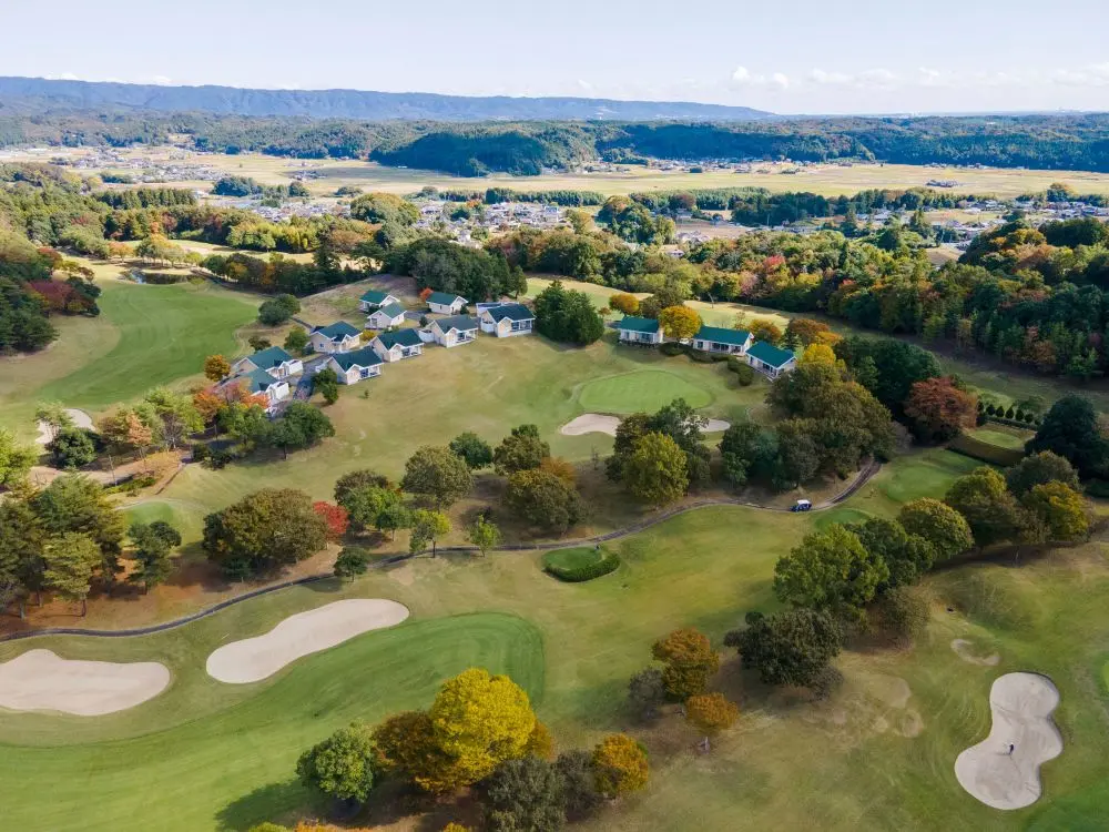 ゴルフ場に建設したヴィラのイメージ