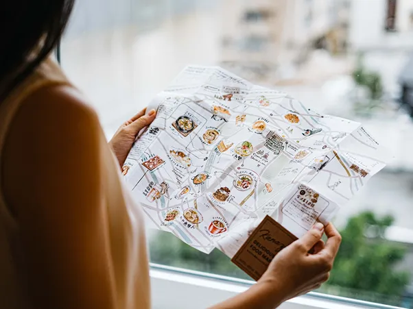 各地の食文化をイメージしたメインビジュアル