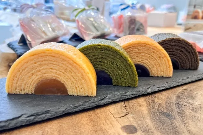 バウムに羊羹やあんを合わせたリトルバウム