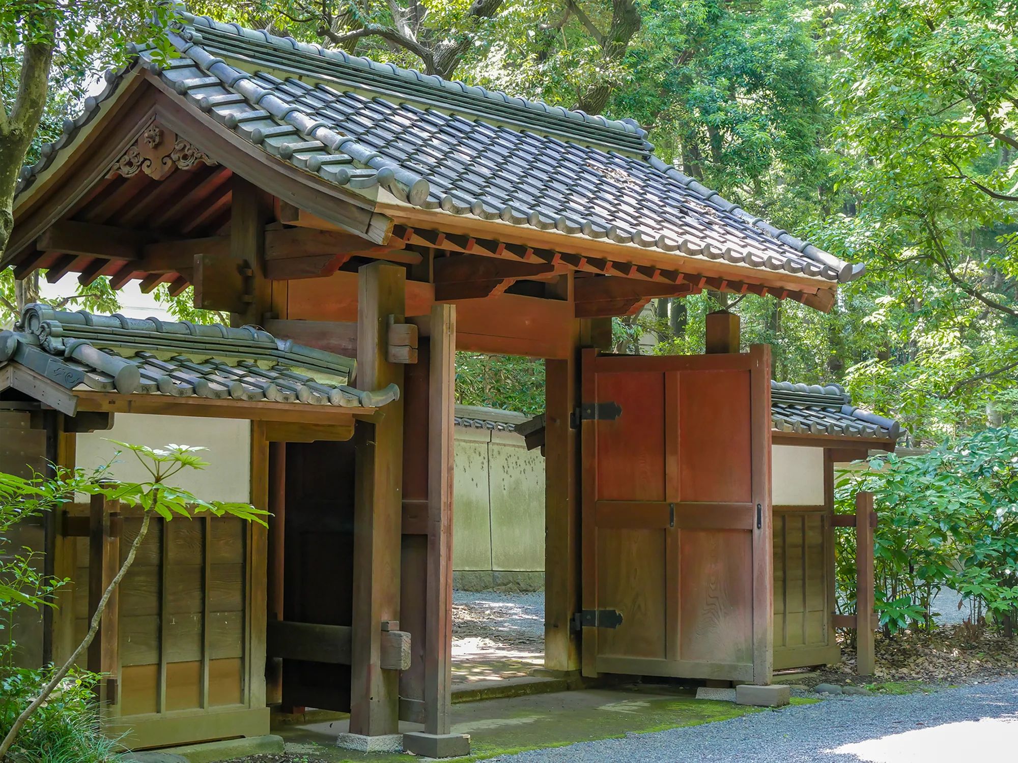 小石川後楽園　門
